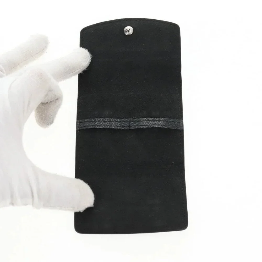 LOUIS VUITTON Damier Graphite Cuff Case Cufflinks M66948 LV Auth 143486V
